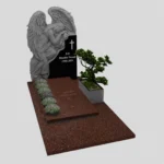 Einzelgrabstein mit Engelsfigur CK 76 Foto 39
