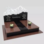 Doppelgrabstein mit Bergskulptur CK 80 Foto 41