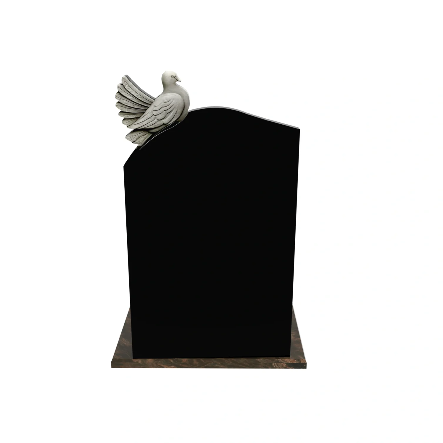 Urnengrabstein mit Taubenskulptur aus Granit U 92+360 – photo №6