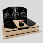Doppelgrabstein mit Gravur der Mutter Gottes CK 88 Foto 40
