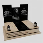 Doppelgrabmal mit Gravur von Jesus Christus CK 87 Foto 39