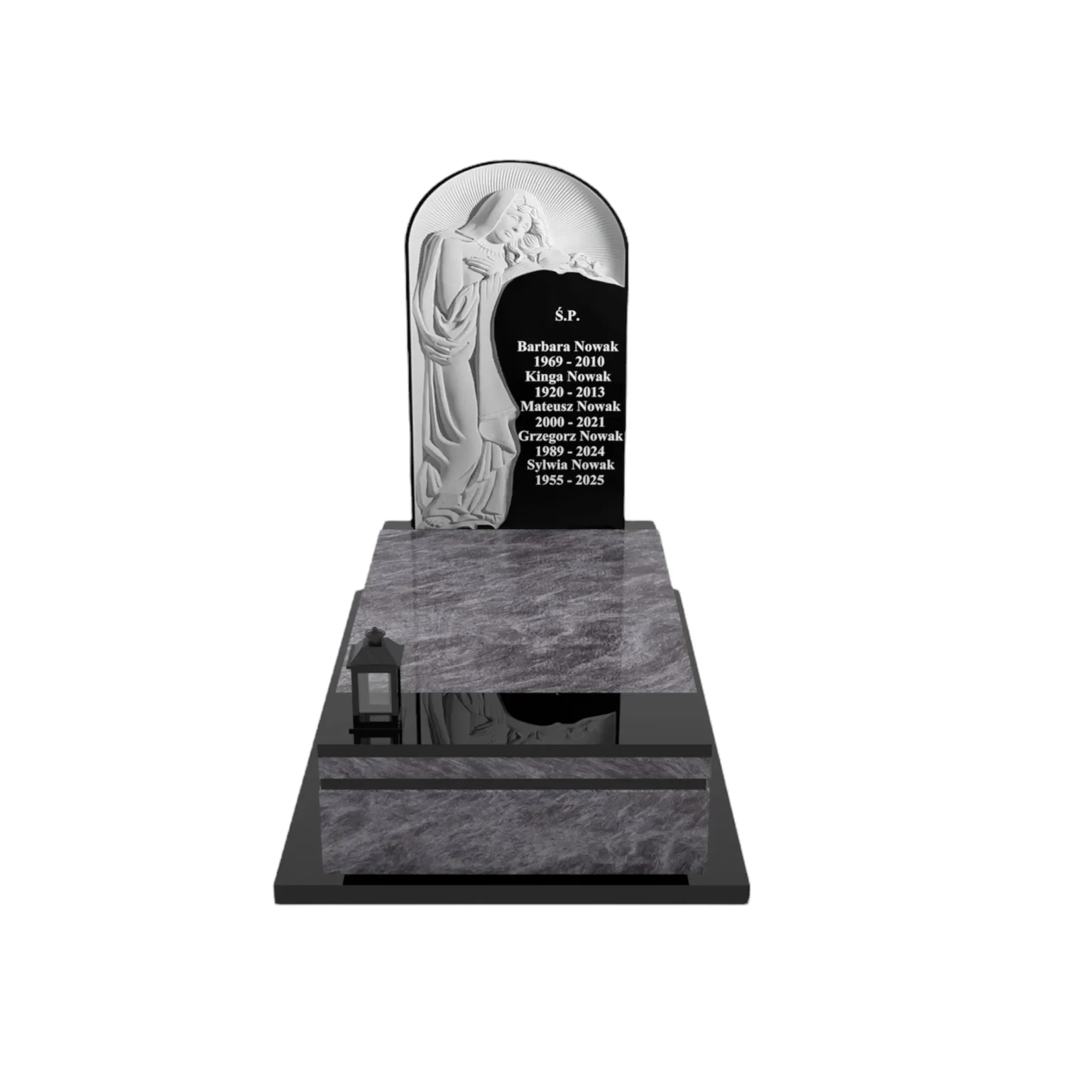 Einzelgrabmal mit Muttergottes-Skulptur CK 105+360 – photo №12