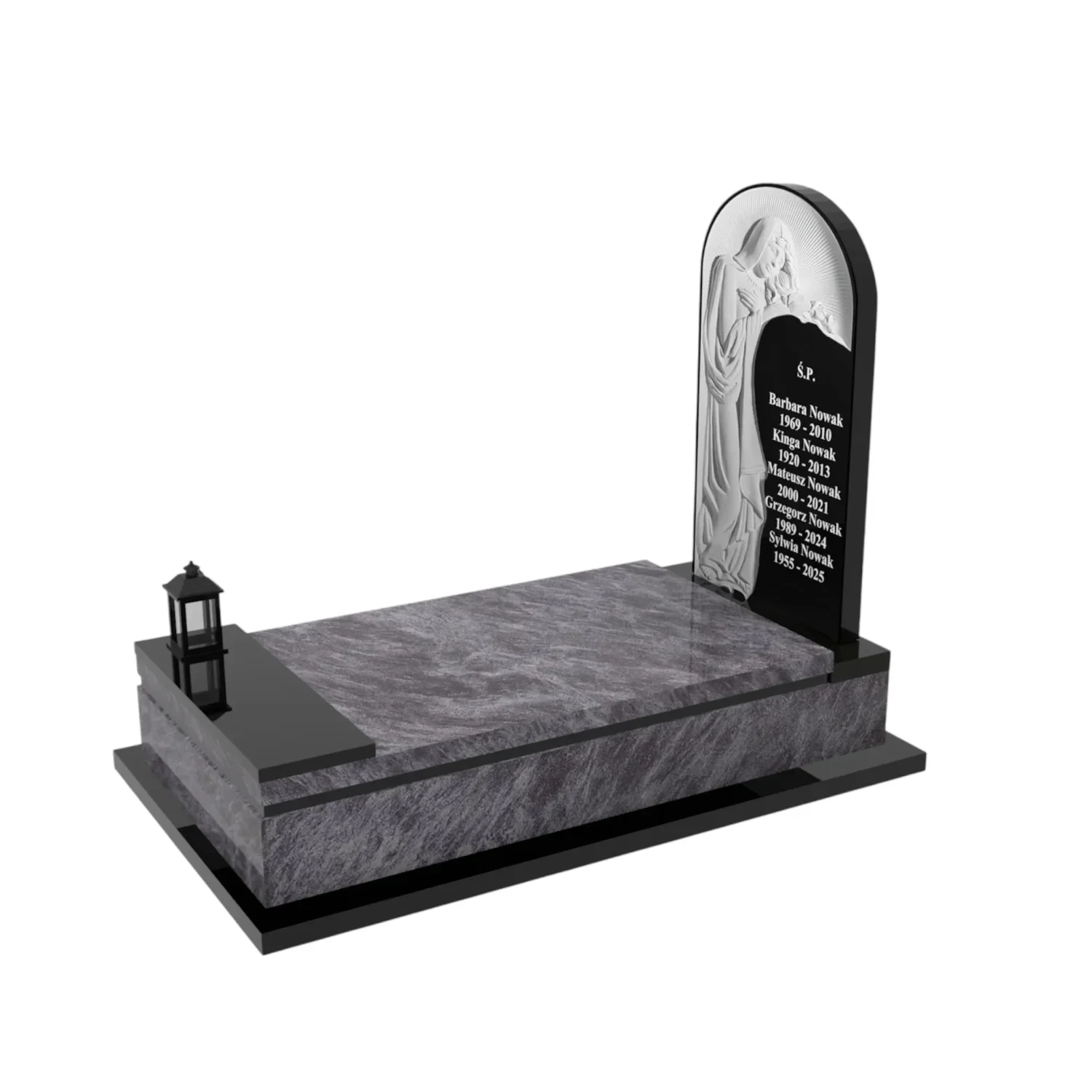 Einzelgrabmal mit Muttergottes-Skulptur CK 105+360 – photo №2