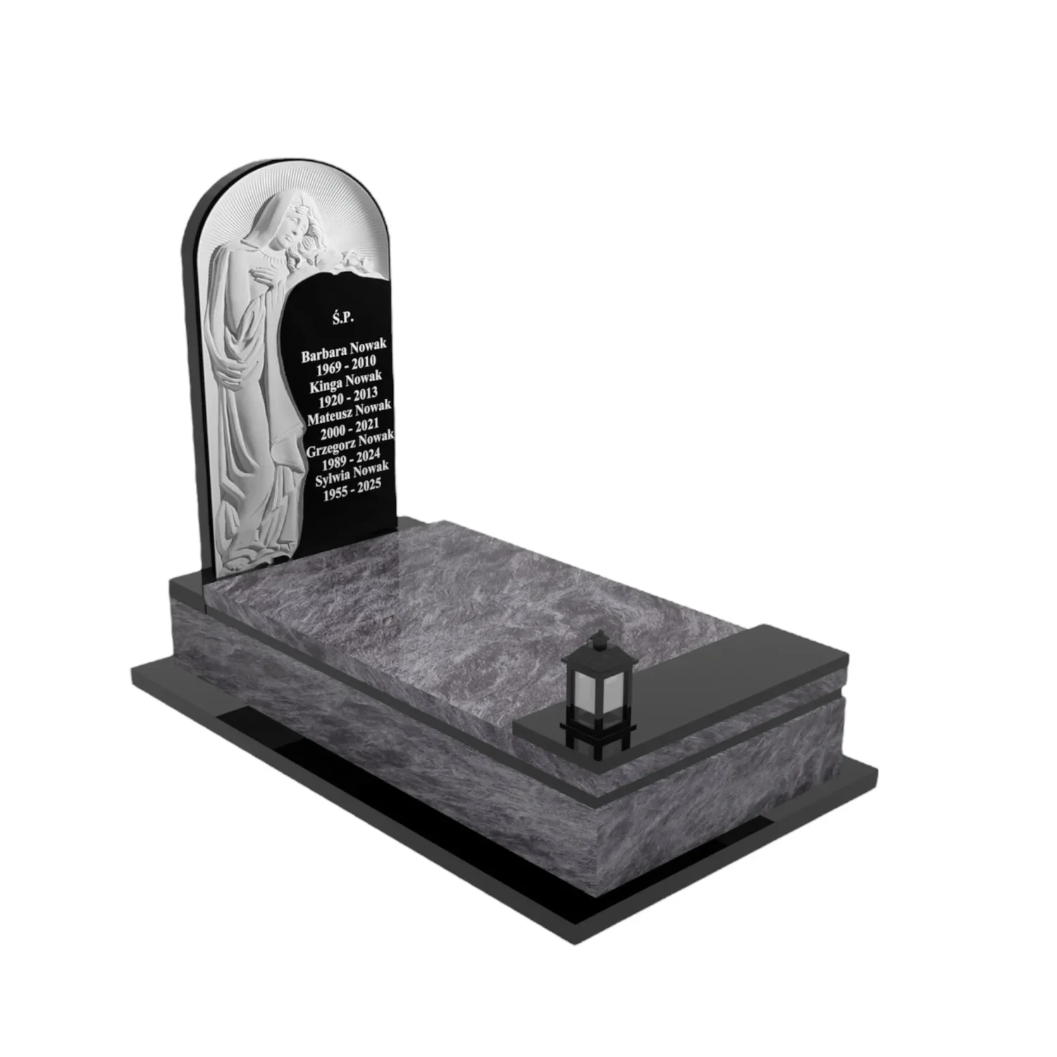 Einzelgrabmal mit Muttergottes-Skulptur CK 105+360 – photo №11