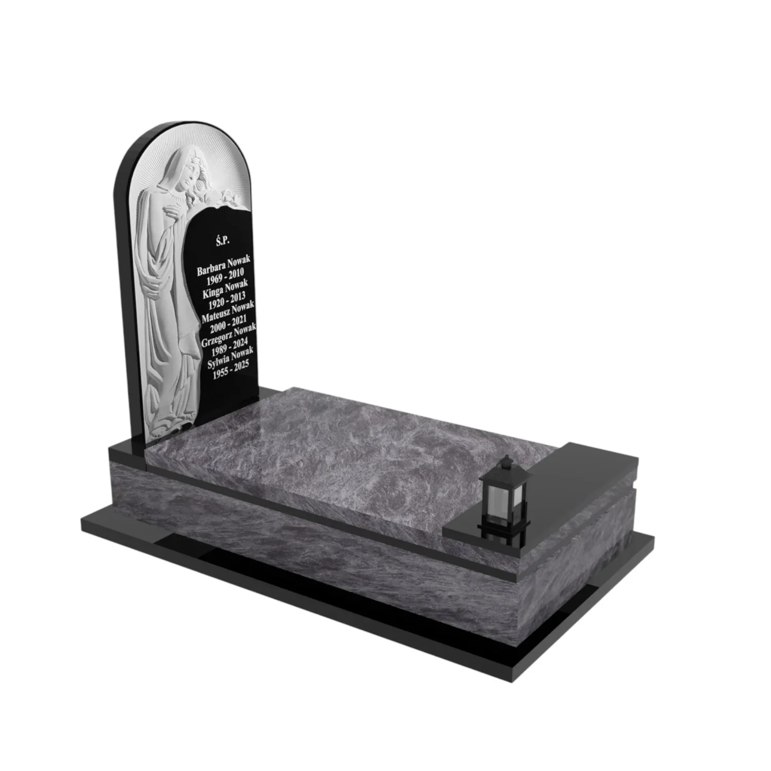 Einzelgrabmal mit Muttergottes-Skulptur CK 105+360 – photo №10
