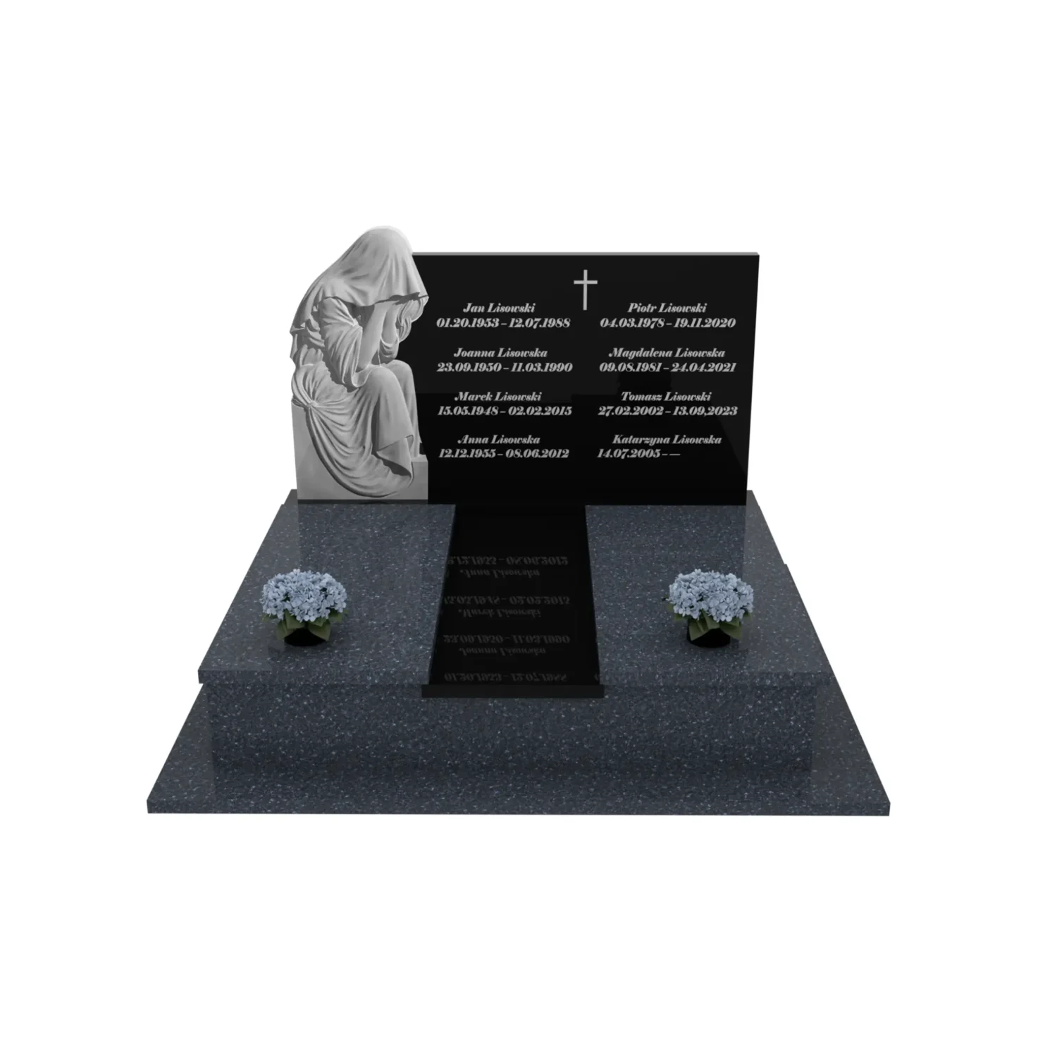Doppelgrabstein mit Skulptur der Muttergottes CK 97+360 – photo №12