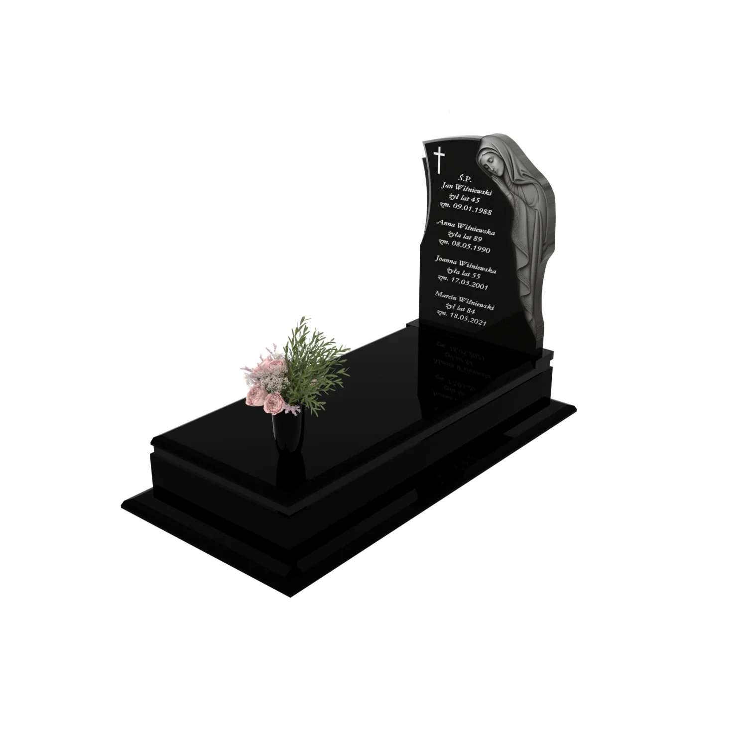 Einzelgrabstein mit Skulptur CK 118+360 – photo №1