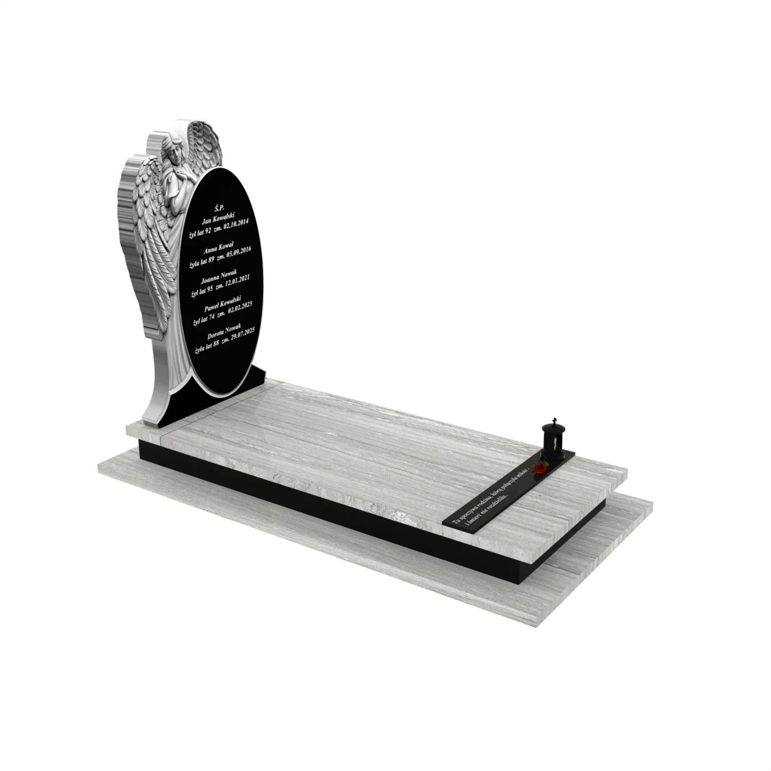 Einzelgrabstein mit Engelskulptur CK 124+360 – photo №10