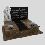 Doppelgrabstein mit Skulptur der Muttergottes CK 97 Foto 35