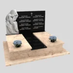 Doppelgrabstein mit Skulptur der Muttergottes CK 97 Foto 38