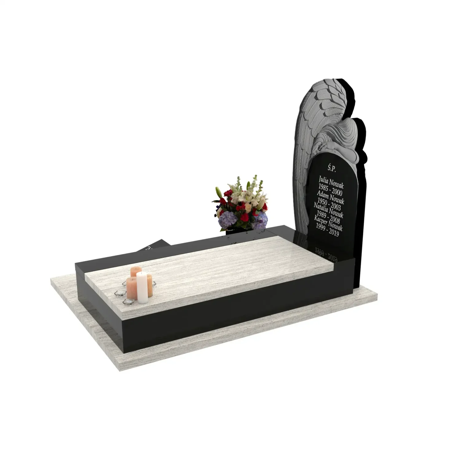 Einzelgrabmal mit Engelsfigur CK 114+360 – photo №2