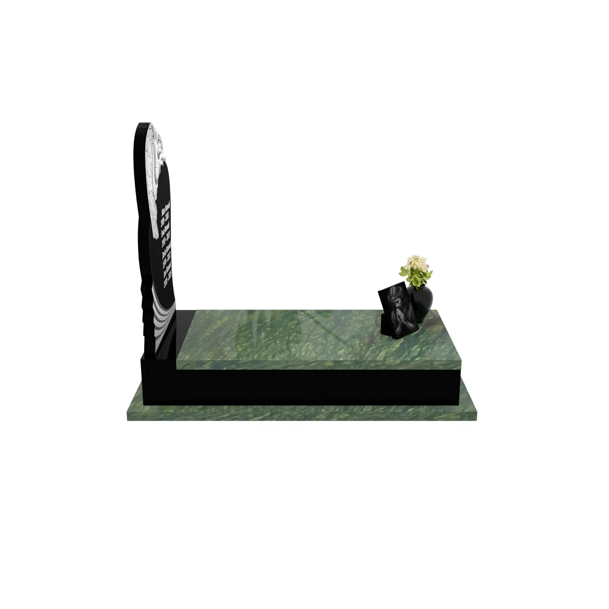Einzelgrabstein mit Engelskulptur CK 125+360 – photo №9