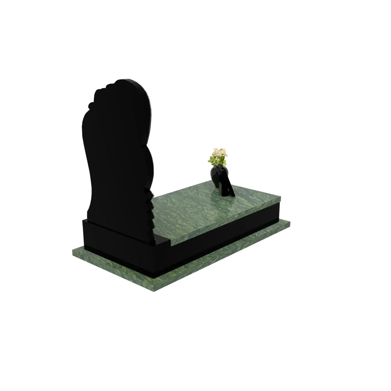 Einzelgrabstein mit Engelskulptur CK 125+360 – photo №7