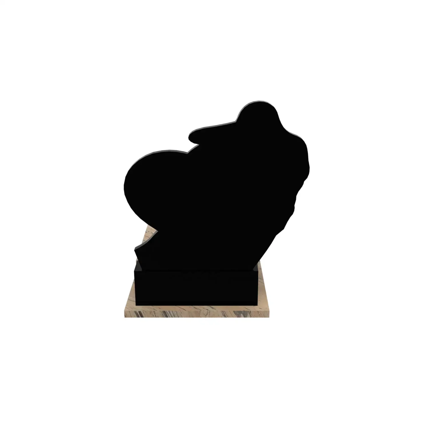 Einzelgrabstein mit Engelsfigur mit Herz CK 119+360 – photo №6