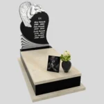 Einzelgrabstein mit Engelskulptur CK 125 Foto 34