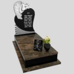 Einzelgrabstein mit Engelskulptur CK 125 Foto 35
