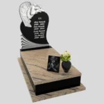 Einzelgrabstein mit Engelskulptur CK 125 Foto 39