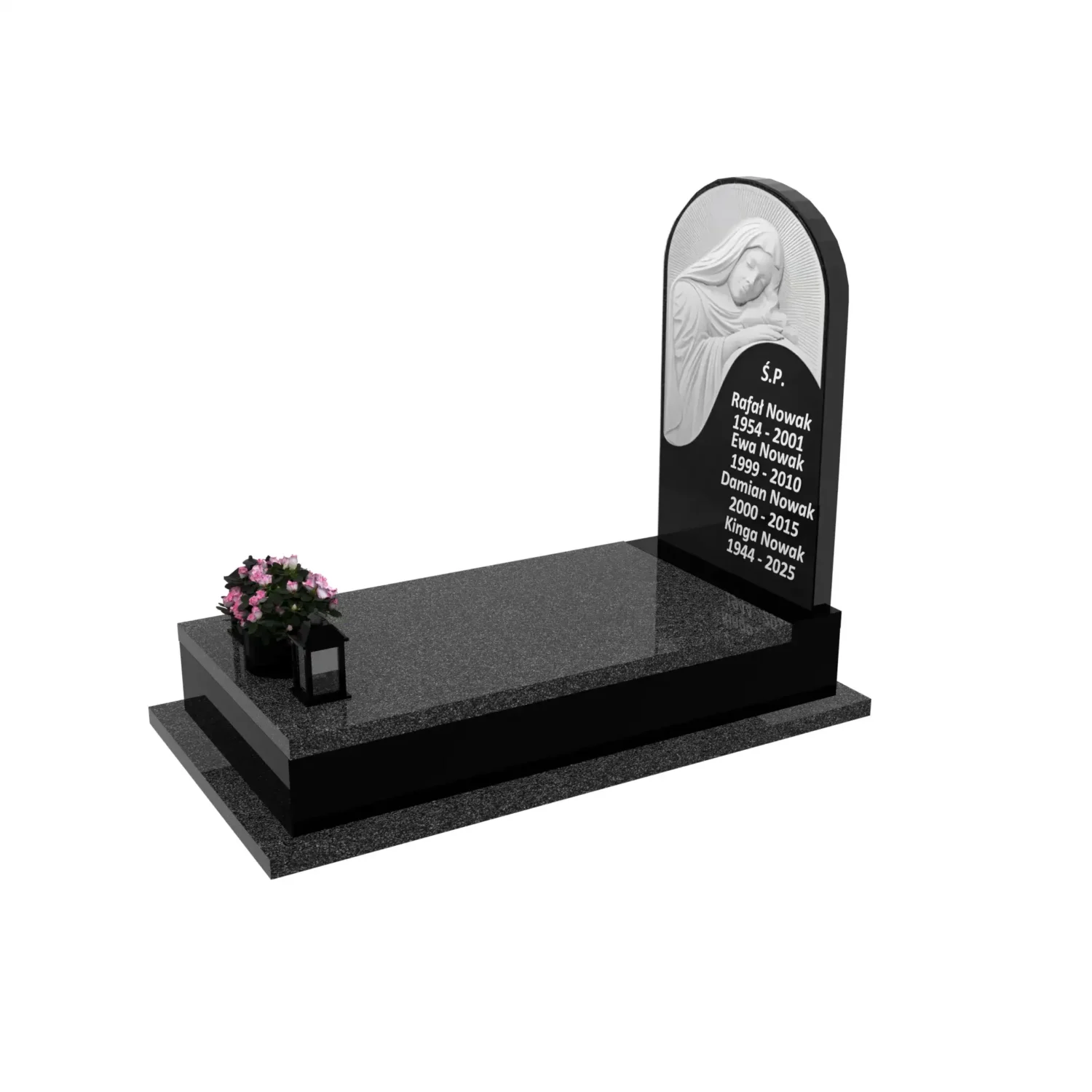 Einzelgrabmal mit Skulptur der Muttergottes CK 117+360 – photo №2