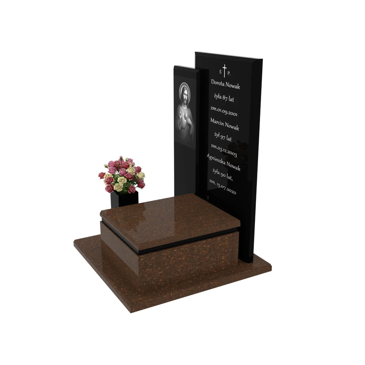 Urnengrabstein mit Jesus-Gravur U 104+360 – photo №2