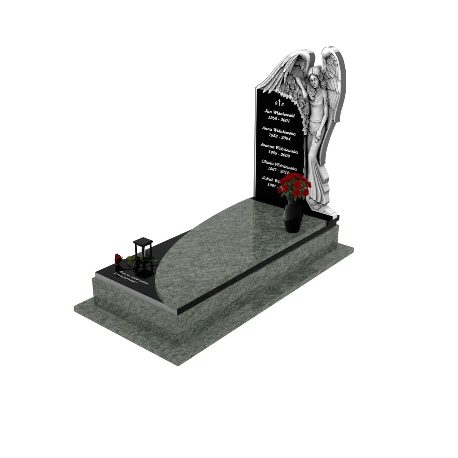 Einzelgrabstein mit Engelsfigur CK 150+360 – photo №1