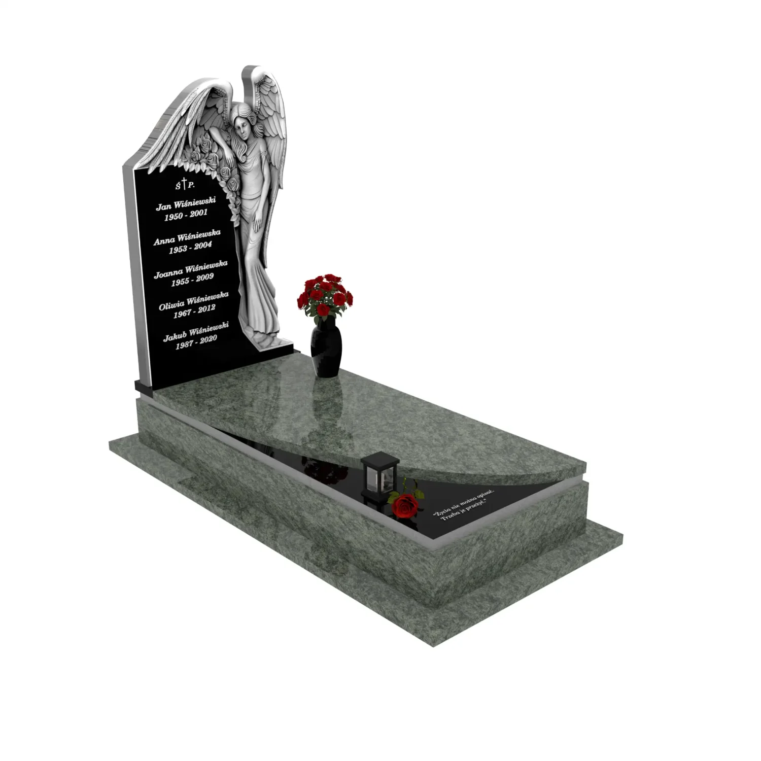 Einzelgrabstein mit Engelsfigur CK 150+360 – photo №11