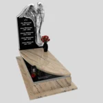 Einzelgrabstein mit Engelsfigur CK 150 Foto 38