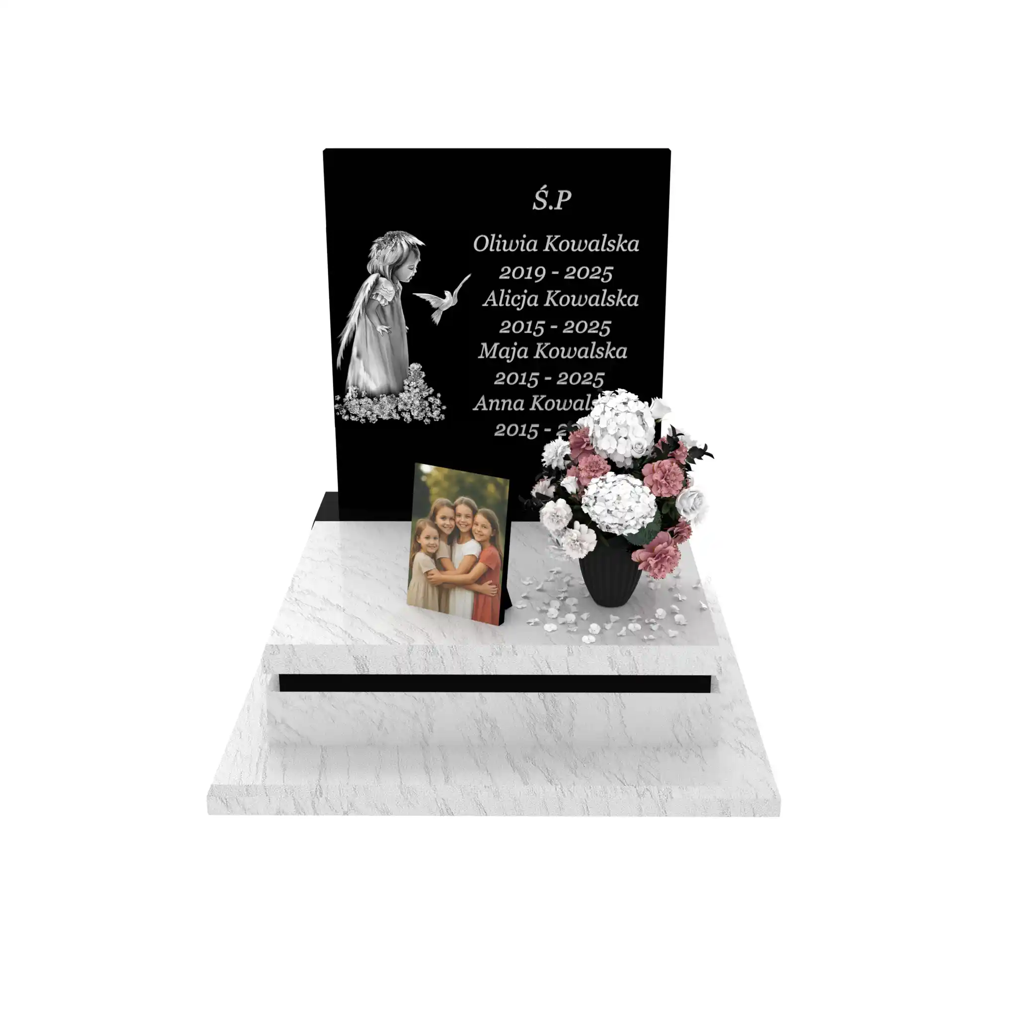 Kindergrabstein aus Granit D 63+360 – photo №12