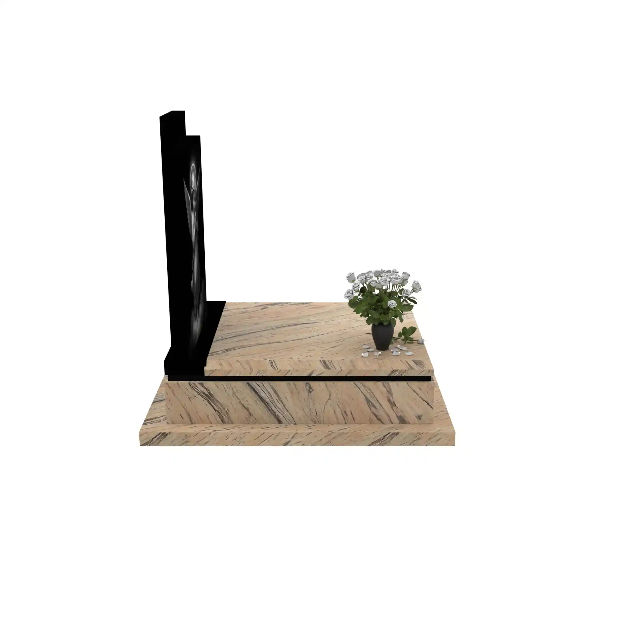 Kindergrabstein mit Engel-Gravur D 62+360 – photo №9