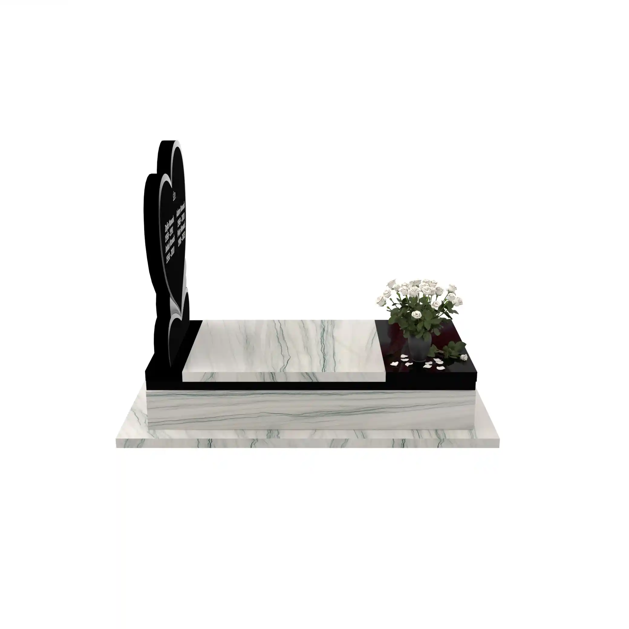Einzelgrabstein mit Herzskulptur CK 139+360 – photo №9