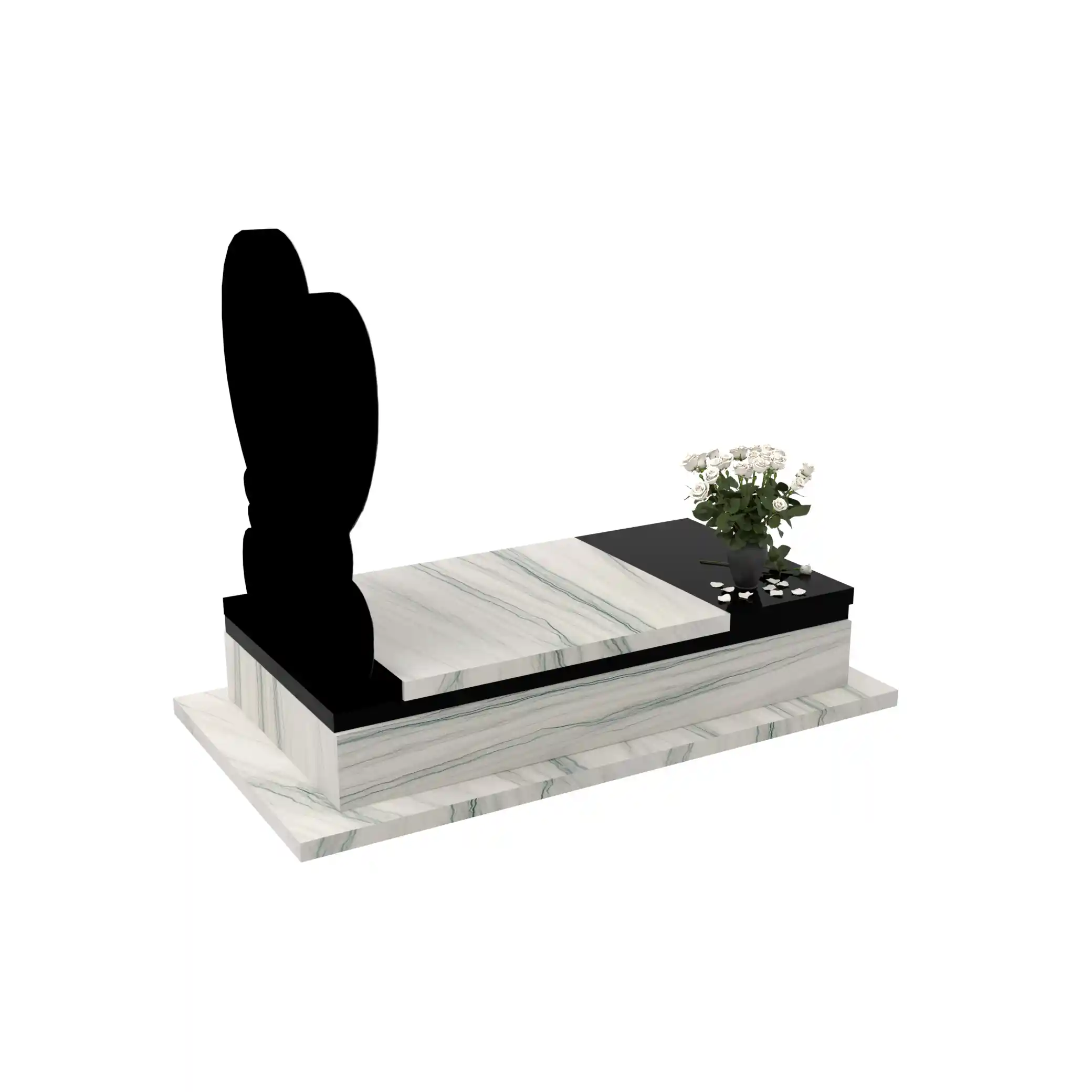 Einzelgrabstein mit Herzskulptur CK 139+360 – photo №8