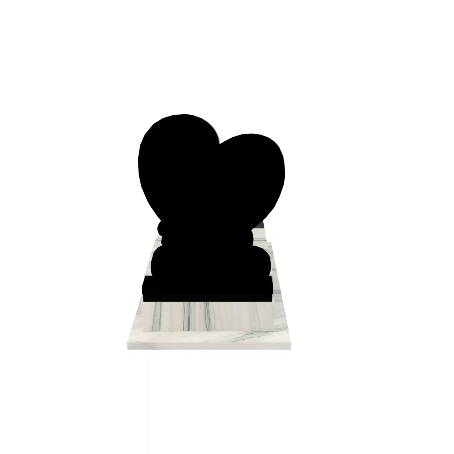 Einzelgrabstein mit Herzskulptur CK 139+360 – photo №6