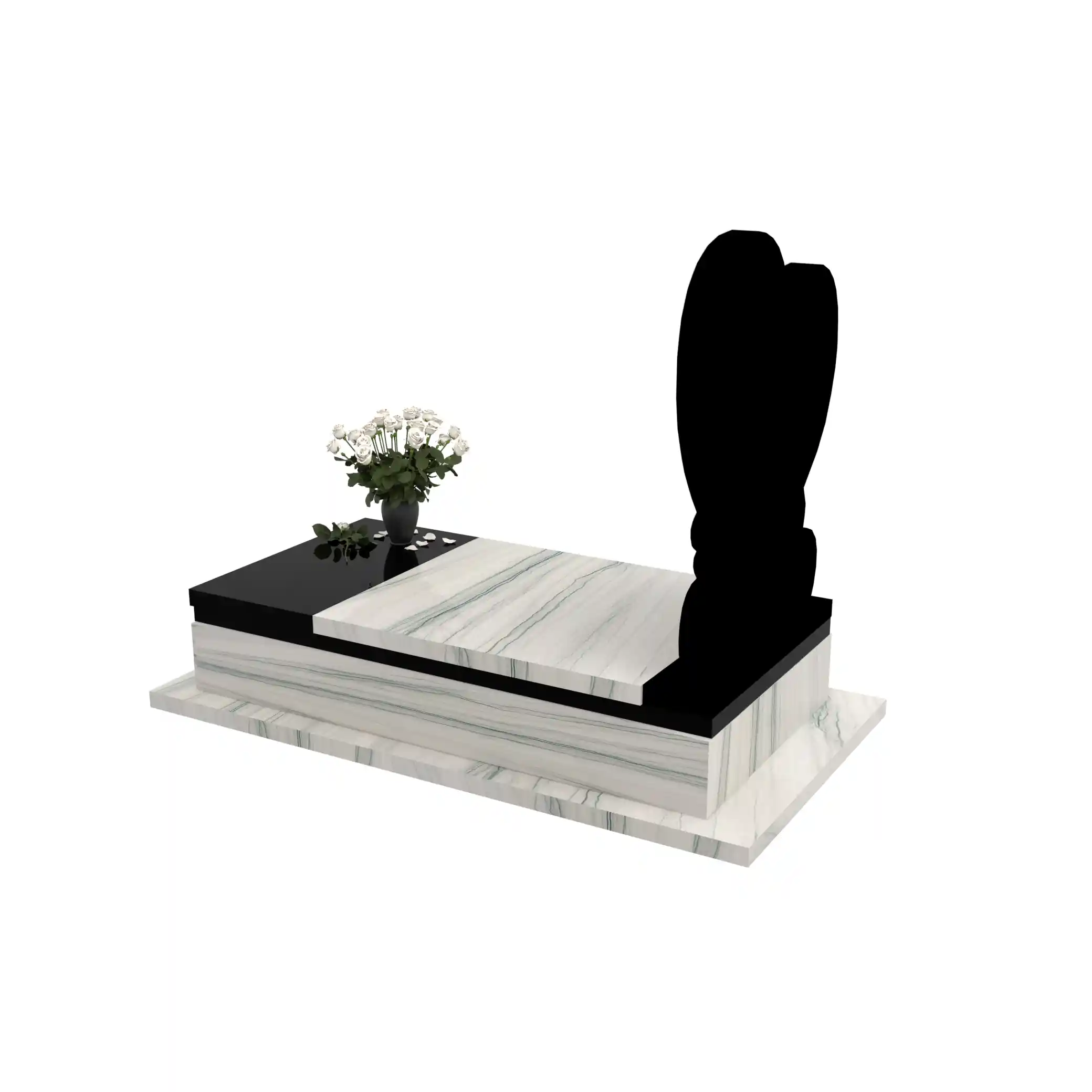 Einzelgrabstein mit Herzskulptur CK 139+360 – photo №4