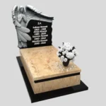 Einzelgrabstein mit Engelsfigur mit Flügeln CK 153 Foto 39