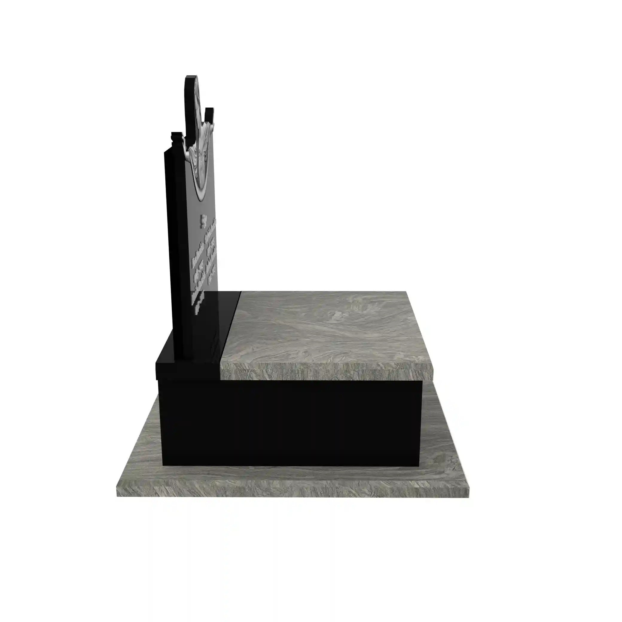 Urnengrabstein mit Engel-Gravur U 103+360 – photo №9