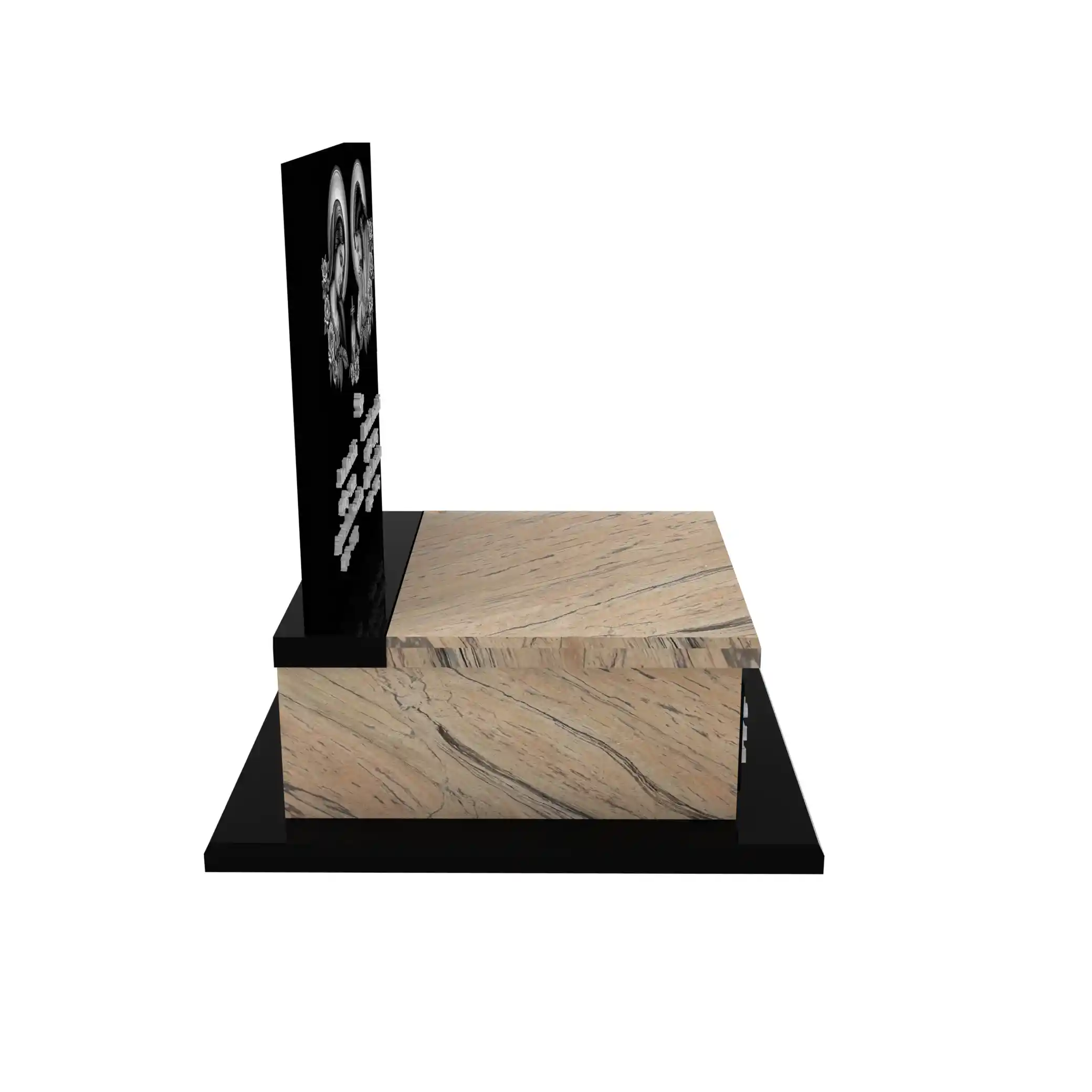 Urnengrabstein mit Gravur von Jesus und der Gottesmutter U 102+360 – photo №9