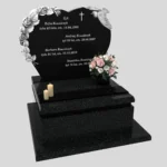 Urnengrabstein mit Rosen- und Vogelskulptur U 108 Foto 34