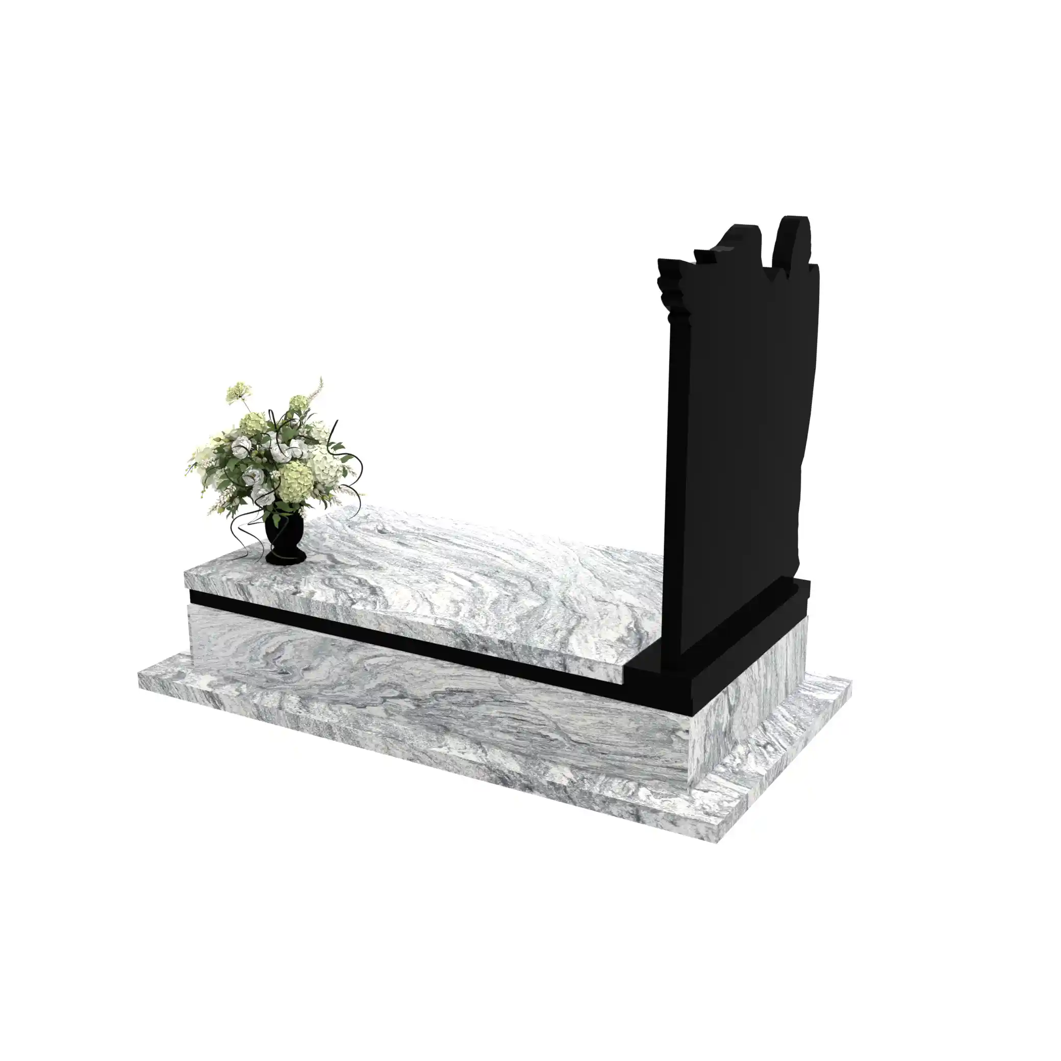 Einzelgrabstein mit Engel-Gravur CK 163+360 – photo №4
