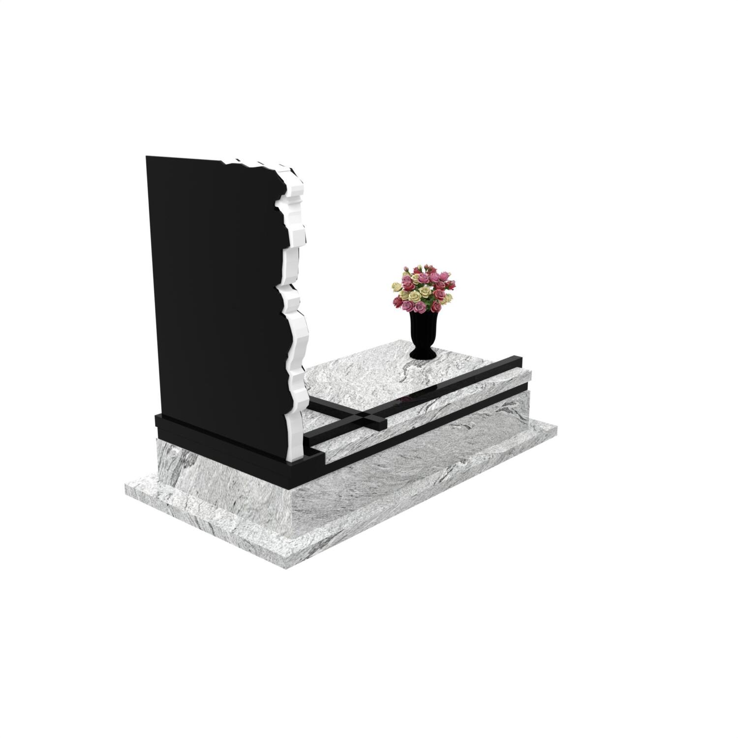 Einzelgrabstein mit Blumenskulptur CK 158+360 – photo №7