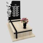 Einzelgrabstein mit Blumenskulptur CK 158 Foto 34