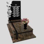 Einzelgrabstein mit Blumenskulptur CK 158 Foto 35