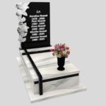 Einzelgrabstein mit Blumenskulptur CK 158 Foto 37