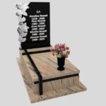 Einzelgrabstein mit Blumenskulptur CK 158 Foto 39