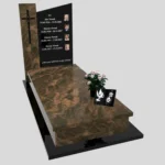 Einzelgrabstein mit Fotos und Kreuz K 121 Foto 35