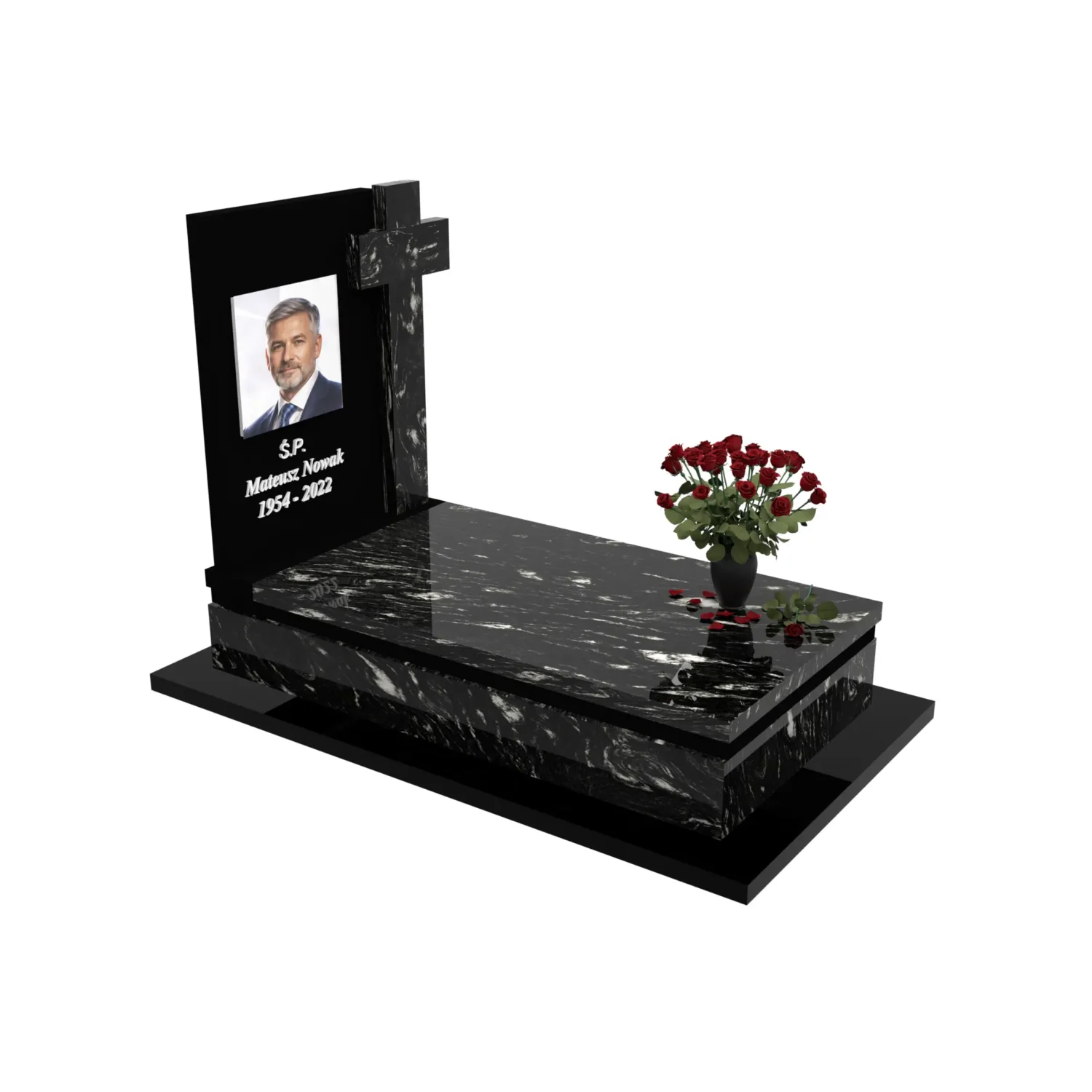 Einzelgrabstein mit großem Foto CK 177+360 – photo №10