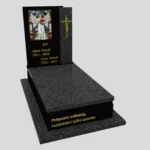 Einzelgrabstein mit Buntglas CK 178 Foto 36