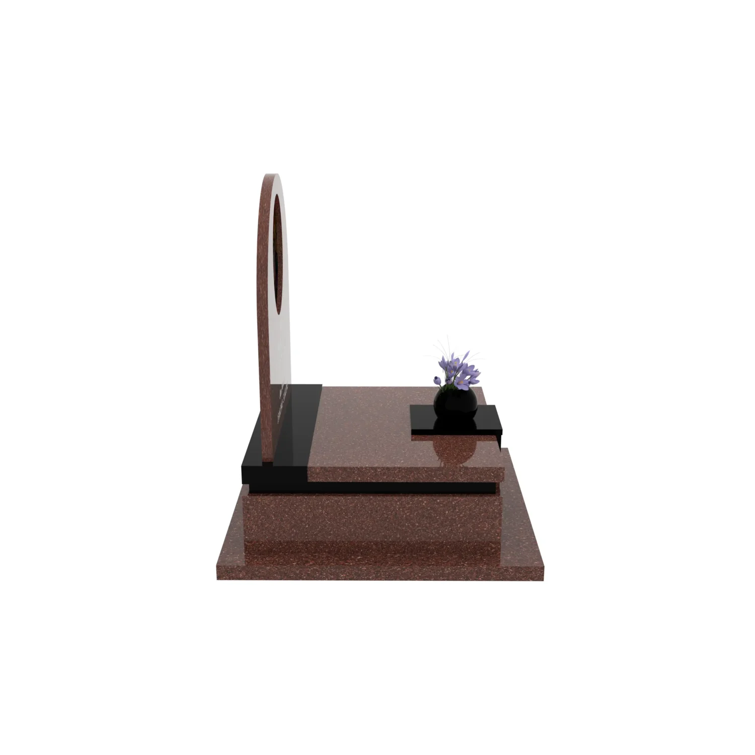 Urnengrabstein mit Kerzen-Glasbild U 123+360 – photo №10