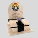 Urnengrabstein mit Kerzen-Glasbild U 123 Foto 41