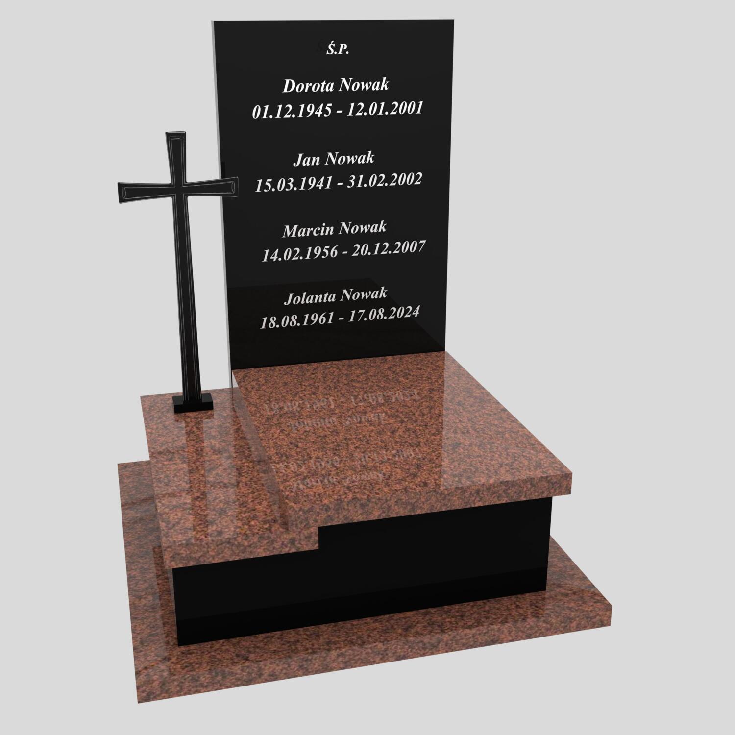Urnengrabstein mit Kreuz U 126 Foto 84