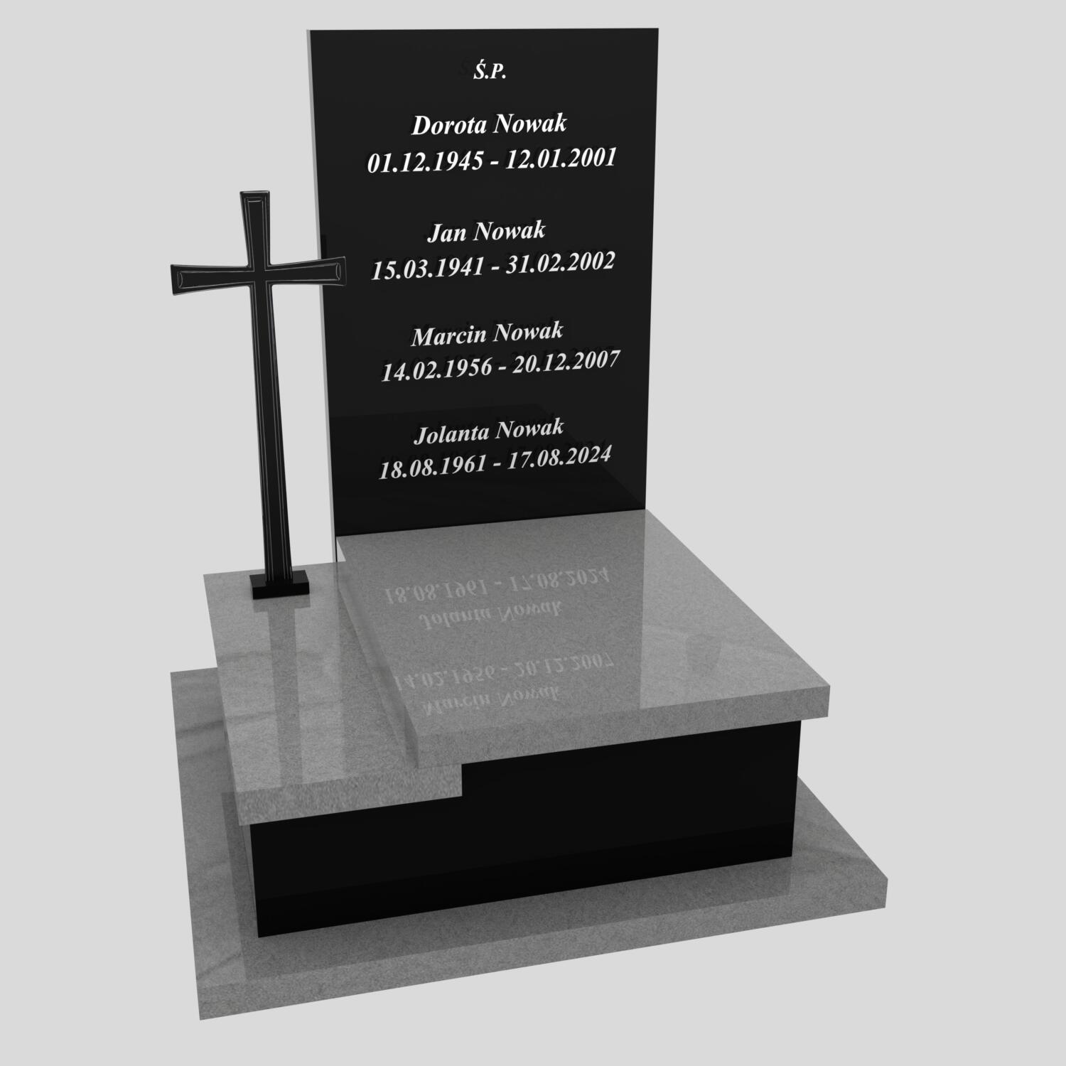 Urnengrabstein mit Kreuz U 126 Foto 81