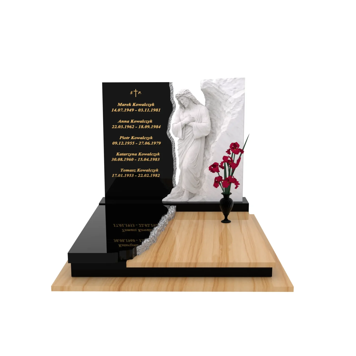 Doppelgrabmal mit Jesus-Skulptur CK 117+360 – photo №12